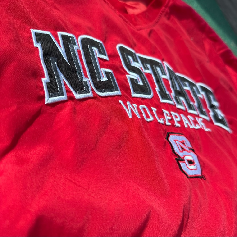 Nc State Wolfpack Red Polyester Pullover Size Xxl - image 4